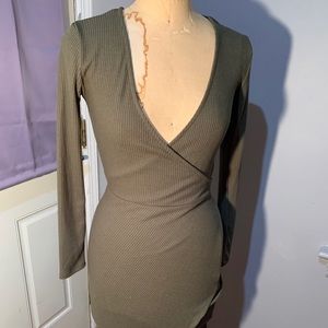 Low cut slip dress
